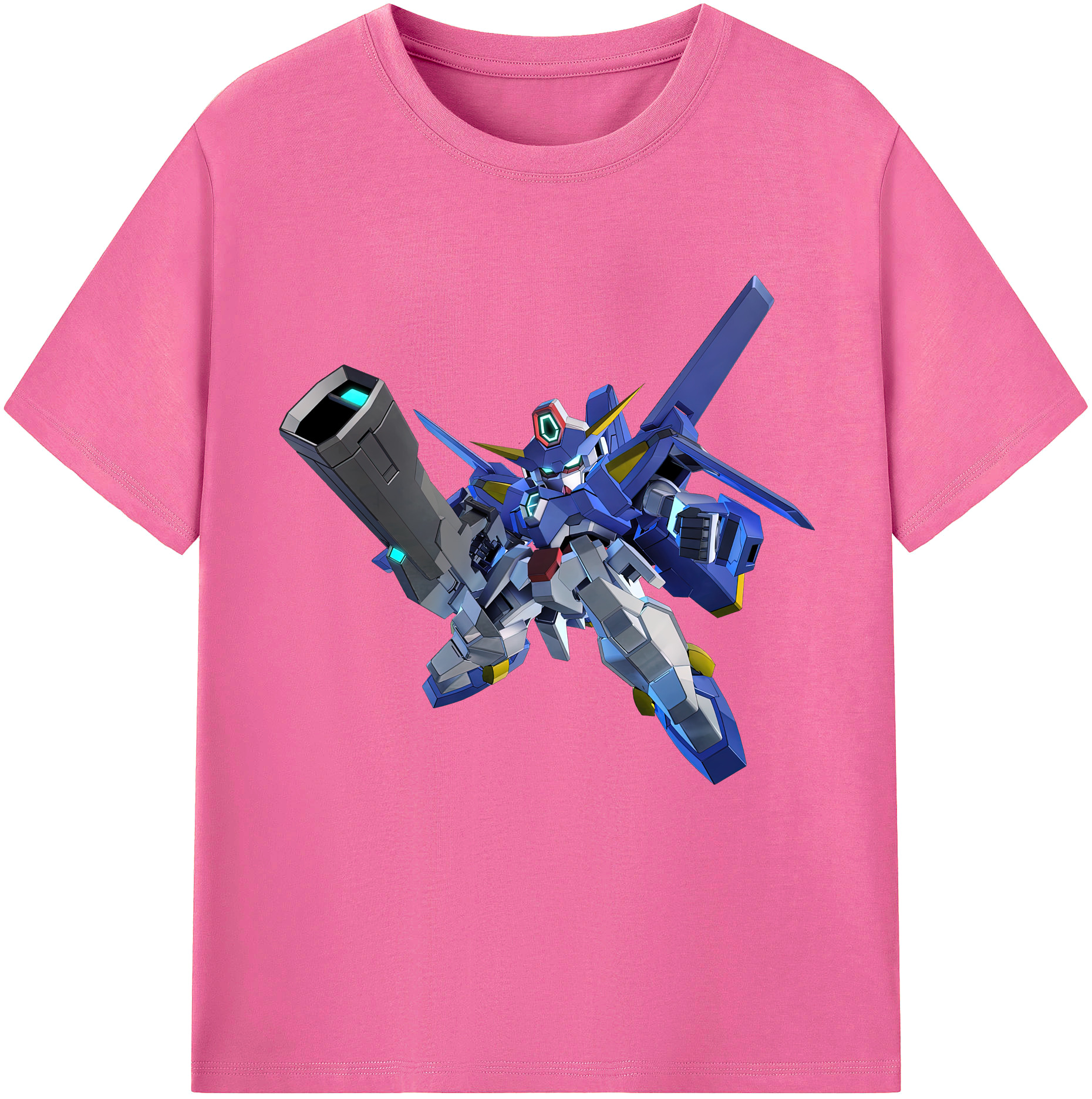 （画像用） 機動戦士ガンダム Mobile Suit Gundam レディースカジュアルプリントTシャツ（綿100％）
